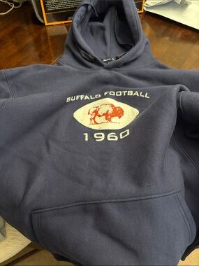 Buffalo Bills Football 1960 Navy Hooded Sweatshirt